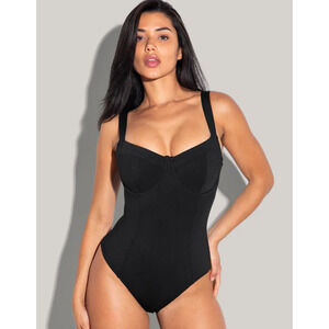 TA3 Lifty One Piece Swimsuit Corset Sculpting Black Size XS Regular/Long F/G